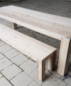 Steigerhout bankje Blok