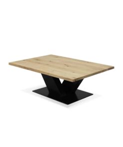 Eiken salontafel V-Poot onderstel