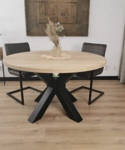 Eiken ronde tafel Matrix-Onderstel