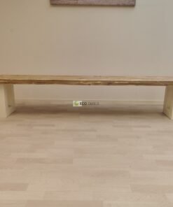 Alternative view of Industriële steigerhout Bankje U-Onderstel