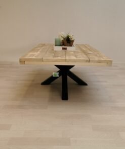 Alternative view of Industriële steigerhout salontafel Matrix-Onderstel