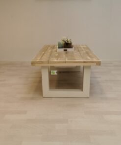 Alternative view of Industriële steigerhout salontafel U-Onderstel