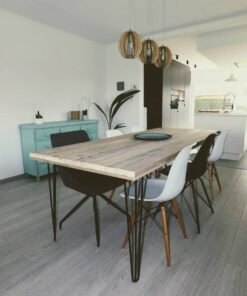 Industriële steigerhout tafel Hairpin-Onderstel
