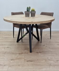 Alternative view of Eiken ronde tafel Vlinder-Onderstel