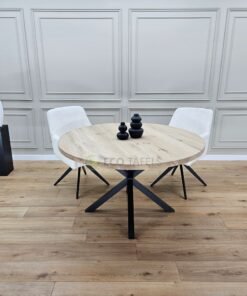 Eiken ronde tafel Matrix-Onderstel K5