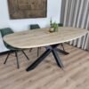Eikenhout Deens ovale tafel Matrix-Poot