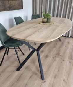 Alternative view of Eikenhout Deens ovale tafel Kik-Onderstel