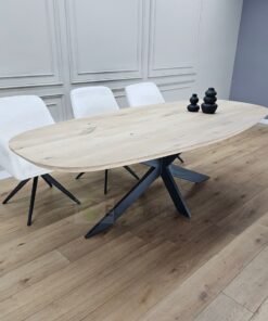 Alternative view of Eikenhout Deens ovale tafel Smalle-Matrix Poot