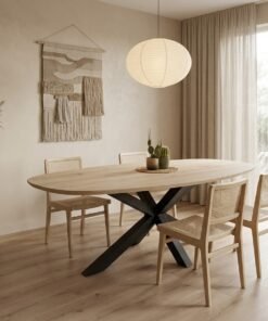 Eikenhout Deens ovale tafel Matrix-Poot