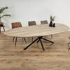 Eikenhout Organische tafel met Twist Poot k4