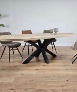 Alternative view of Eiken plat ovale tafel met Matrix-Poot