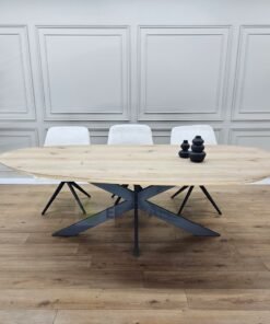 Eikenhout Organische tafel met smalle Matrixpoot