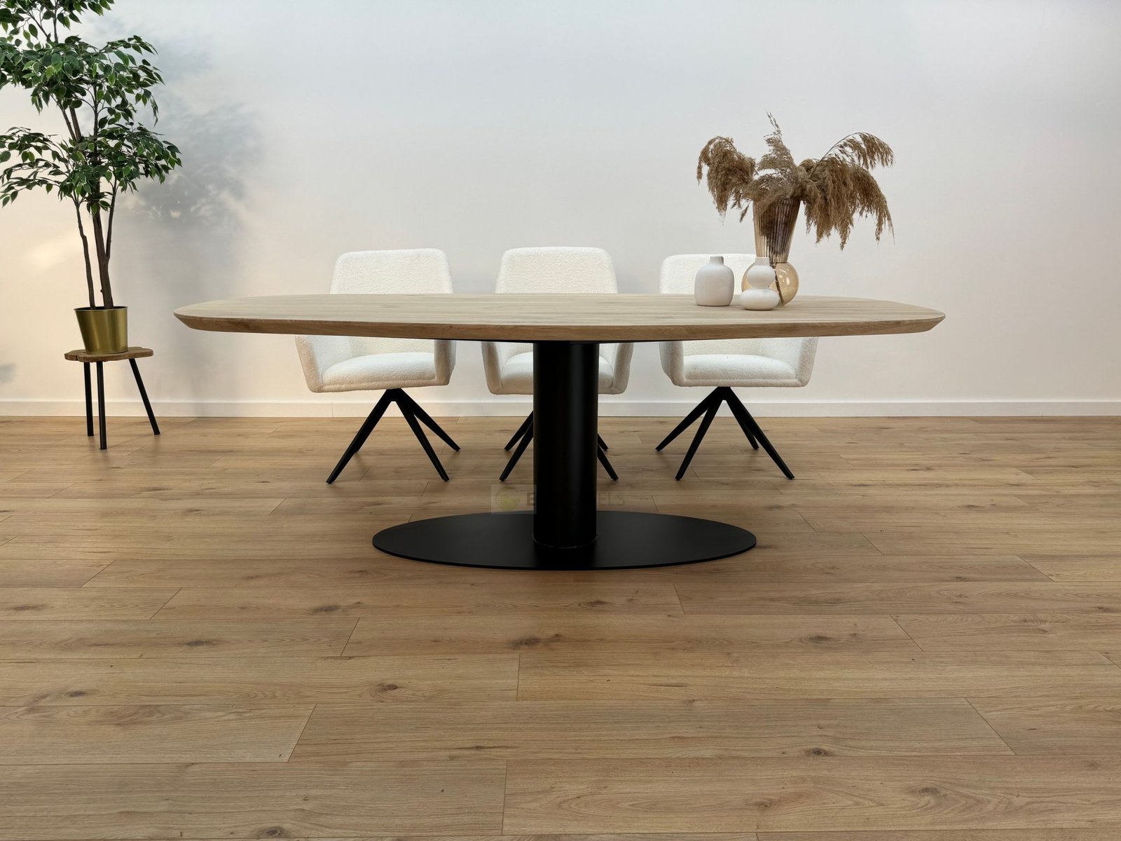 Eiken Deens ovale tafel O-Poot Ovaal - Eco tafels