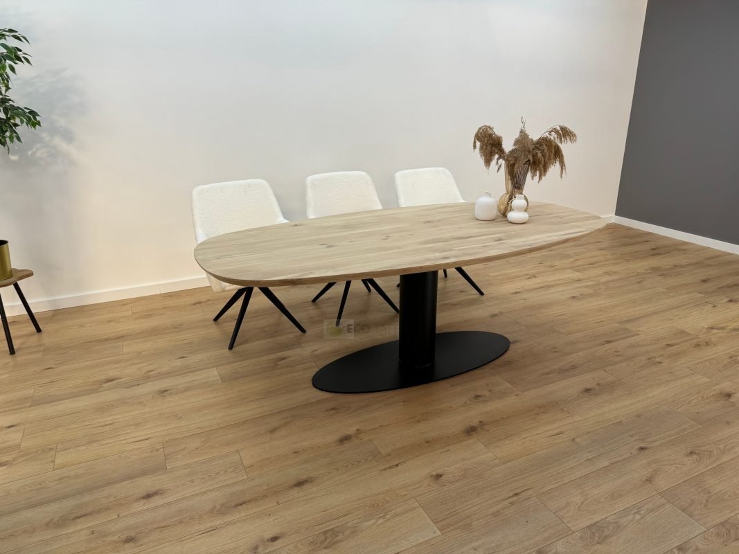 Eiken Deens ovale tafel O-Poot Ovaal - Eco tafels