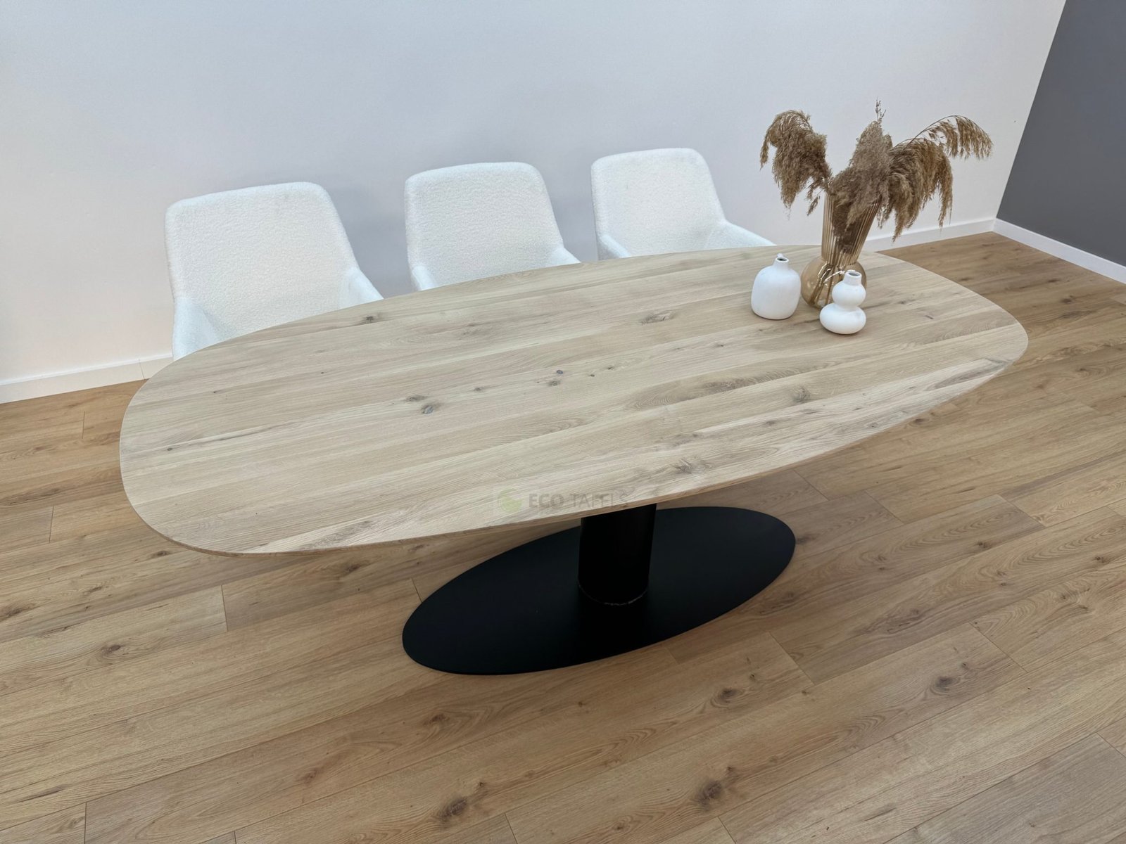 Eiken Deens ovale tafel O-Poot Ovaal - Eco tafels