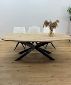 Alternative view of Eikenhout Deens ovale tafel Spider Poot