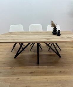 Alternative view of Eiken recht/rond tafel Flower-Onderstel