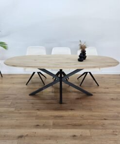 Eikenhout Deens ovale tafel met Matrixpoot k5