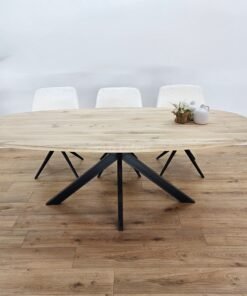 Eikenhout Deens ovale tafel matrixpoot Sandi