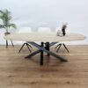 Eikenhout Deens ovale tafel Twist-Poot K8