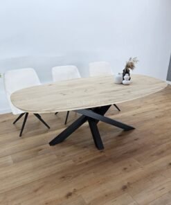 Alternative view of Eikenhout Deens ovale tafel Twist-Poot K8