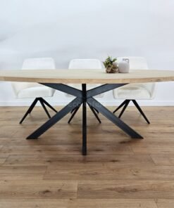 Alternative view of Eiken Ovale tafel met matrixpoot Sandi