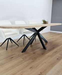 Alternative view of Eiken plat ovale tafel met matrix Sandi