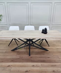 Eikenhout boomstam tafel met Ster onderstel