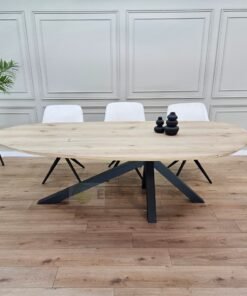 Eikenhout Organische tafel met Matrix-K onderstel