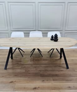 Eikenhout Organische tafel met Hoge kik poten