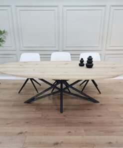 Eikenhout Organische tafel met Ster onderstel