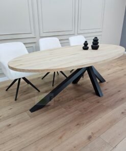 Alternative view of Eikenhout Ovale tafel met Matrix-K onderstel