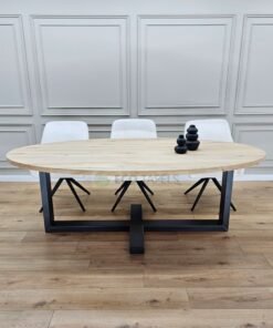 Eikenhout Ovale tafel met Plus Frame
