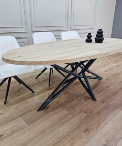 Alternative view of Eikenhout ovale tafel met Ster onderstel