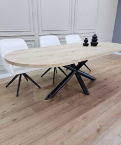Alternative view of Eiken plat ovale tafel met Matrixpoot ronde buis