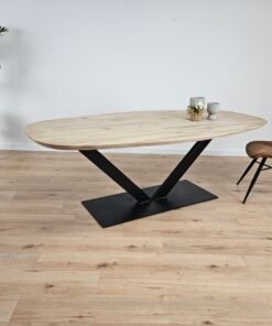 Alternative view of Eiken Deens ovale tafel V Poot