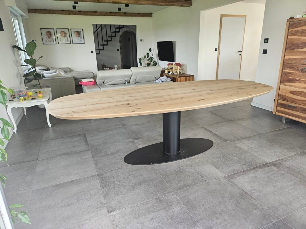 Eiken deens ovale tafel