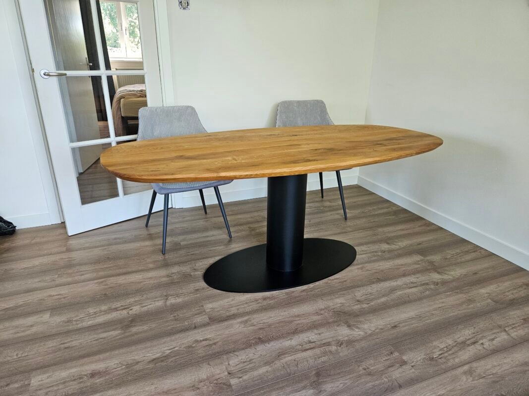 Eiken deens ovale tafel