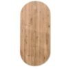 Eiken plat ovale tafelblad