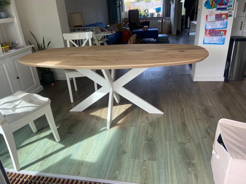 Eiken deens ovale tafel