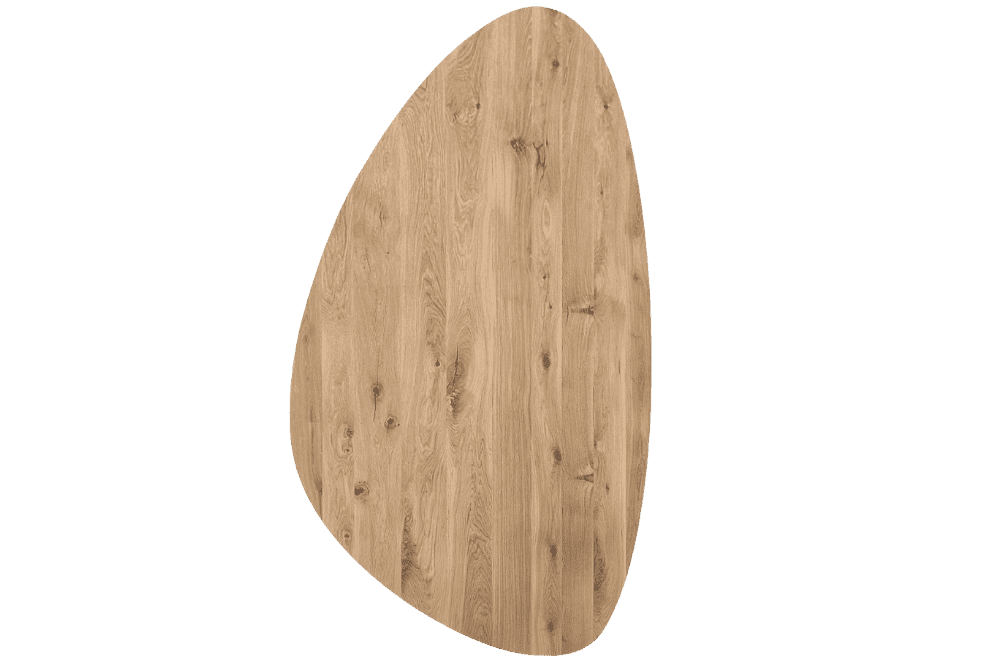 Eiken organische kiezel tafelblad
