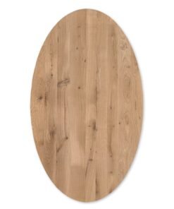Eiken ovale tafelblad